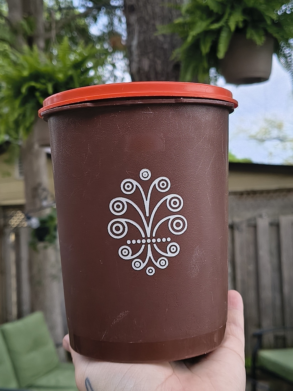 Vintage Tupperware Servalier Tea Canister